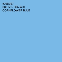 #79B9E7 - Cornflower Blue Color Image